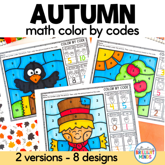 Fall math color by codes