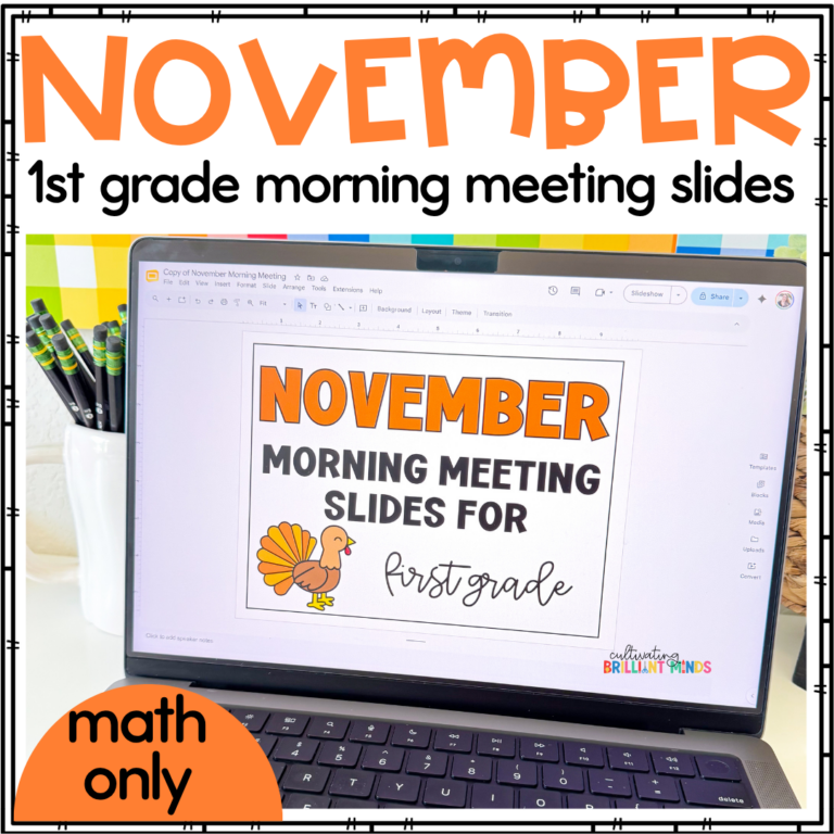 math morning meeting slides for november