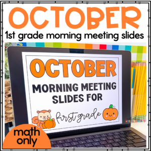 morning meeting slides for october for math