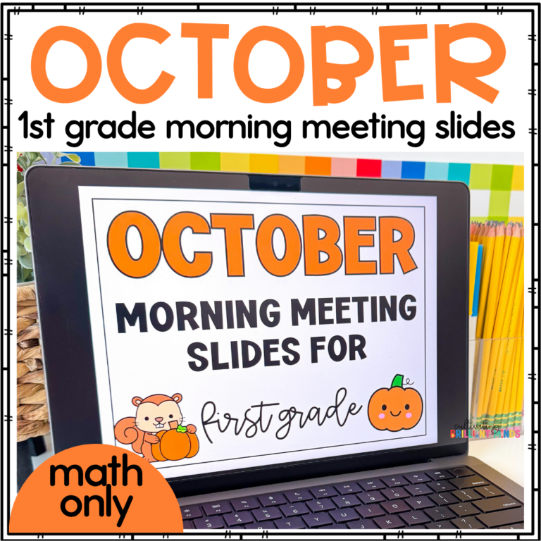 morning meeting slides for october for math