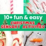 a collage of Christmas Sensory Activities