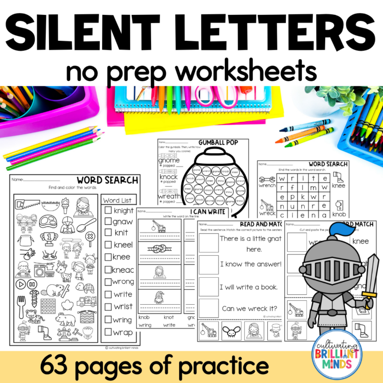 Silent Letters Worksheets