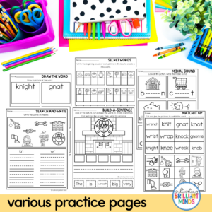 Silent Letters Worksheets