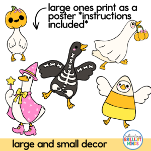 Silly Goose Halloween Bulletin Board