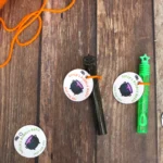 bubble wands with a tag that reads "witch's bubbly brew just for you"