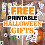 a collage of Free Printable Halloween Tags